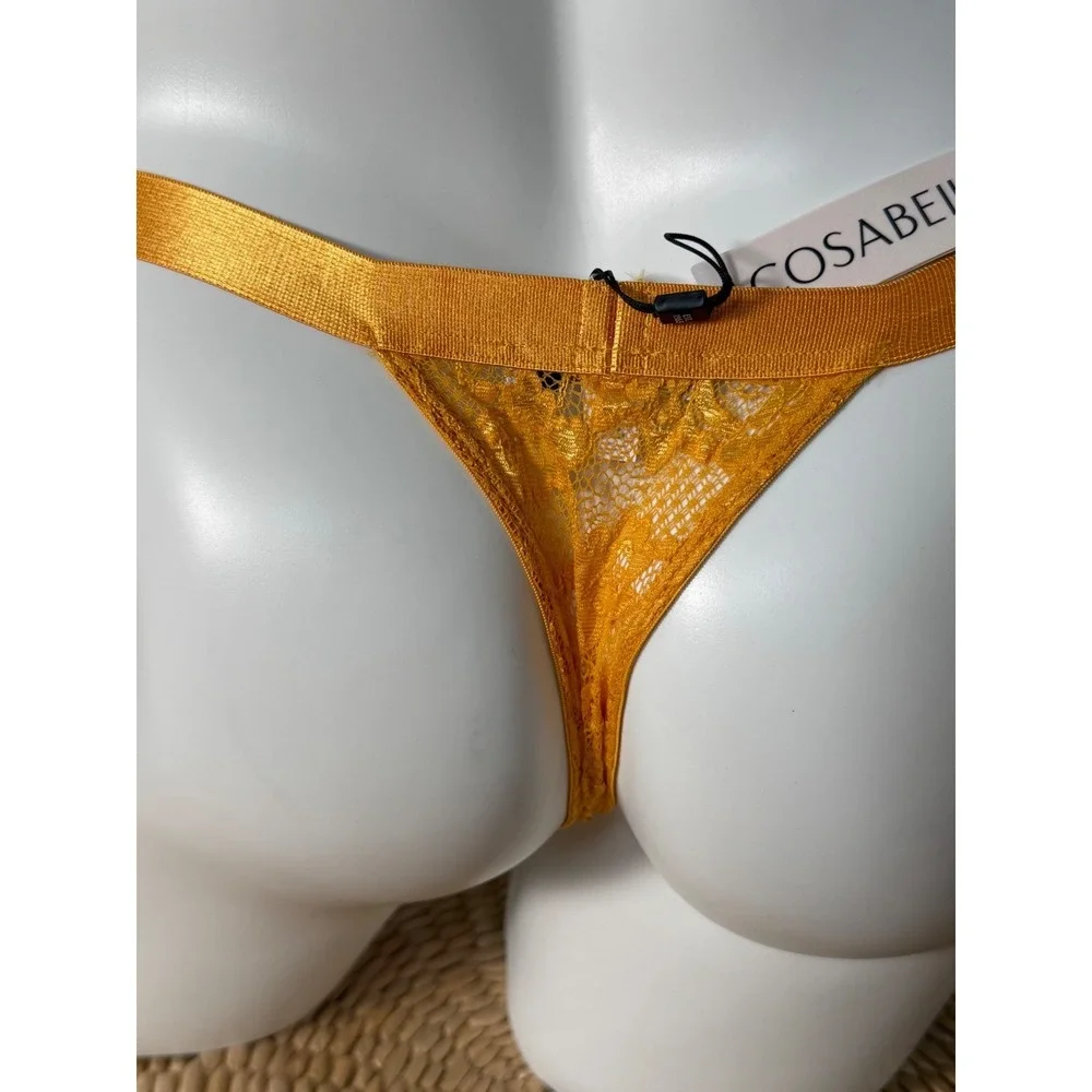 Cosabella Sole Lace Italian Thong Soft Stretch Designer Underwear Size XL‎